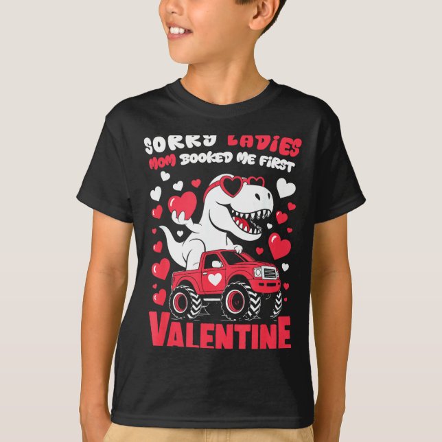 Camiseta Sorry Valentine Ladies Mom Booked Me First  (Frente)