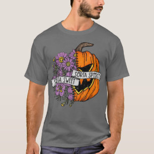 Camiseta Sorta Doce Sorta Estranho Engraçado Hallowen Pumpk