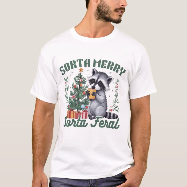 Camiseta Sorta Feliz Sorta Feral Natal (Frente)