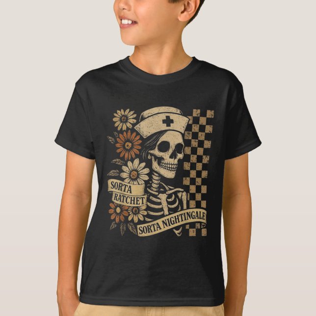 Camiseta Sorta Ratchet Sorta Nightingale Enfermeira Hal (Frente)