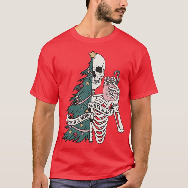 Camiseta Sorta Scary Sorta Merry Christmas (Frente)