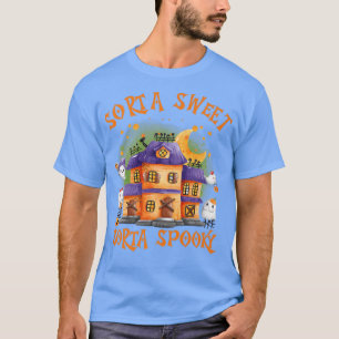Camiseta Sorta Sweet Sorta Spooky Watercolor Casa Assombrad