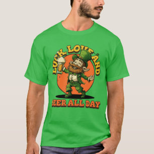 Camiseta Sorte De Amor E Cerveja O Dia Todo