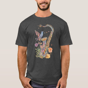 Camiseta Sorte de harmonia Whimsical Dreamy Saxophone Seren