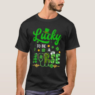 Camiseta Sorte De Ser Uma Rua De Enfermeira Do Estetoscópi