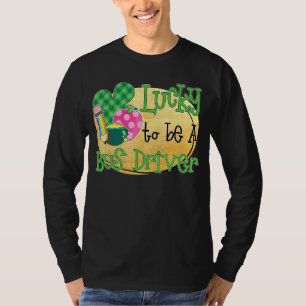 Camiseta Sorte De Ser Uma Rua De Ônibus Dia De Patrick