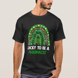 Camiseta Sorte De Ser Uma Rua Farmacêutica Leopard Rainbow