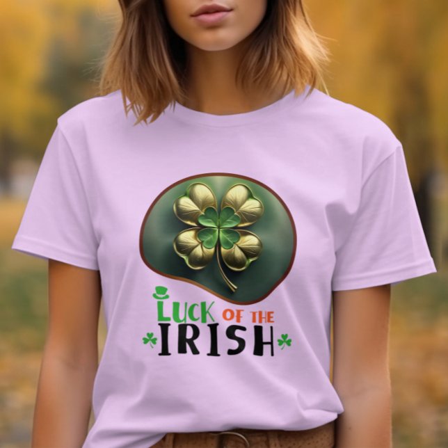 Camiseta Sorte dos Irlandeses - Shamrockin' Street (Criador carregado)