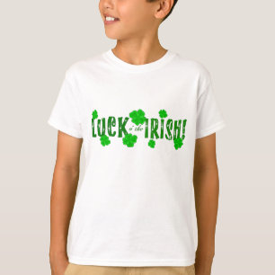 Camiseta Sorte dos Irlandeses Verde Trevos de São Patrício