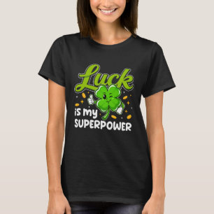 Camiseta Sorte É Meu Superpoder