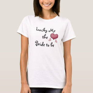 Camiseta Sorte-me a Noiva ser T-Shirt