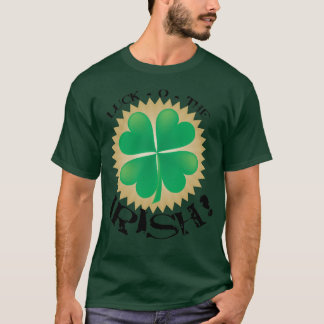 Camiseta "Sorte-o-camisa irlandesa" para crianças e adultos