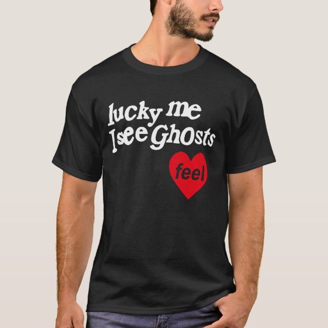 Camiseta Sorte Que Vejo Fantasmas (Frente)