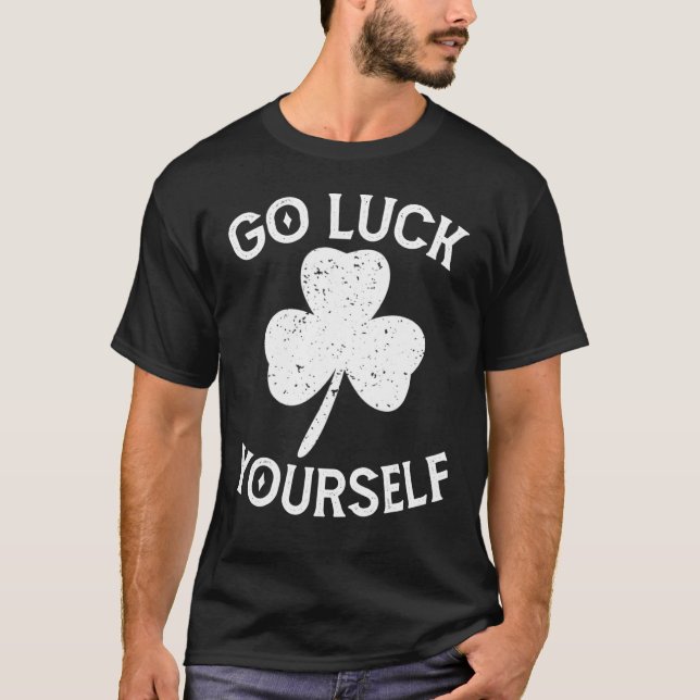 Camiseta Sorte-Se, Santa Patrick Day, Rua Engraçada (Frente)