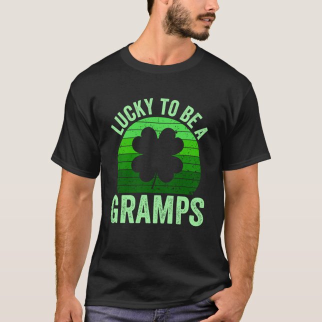 Camiseta Sorte Ser Grampo Leprechaun Shamrock St Patricks (Frente)