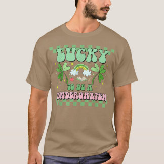 Camiseta Sorte Ser Professora Do Jardim De Infância Groovy
