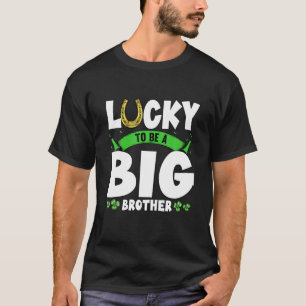 Camiseta Sorte Ser Um Grande Irmão São Patricks Shenanigans