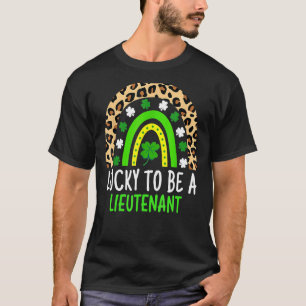 Camiseta Sorte Ser Um Tenente Dia de São Patrício Rainbow