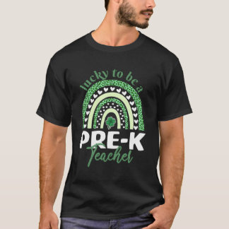 Camiseta Sorte Ser Uma Rua Pré-K De Professores.