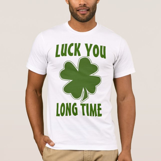Camiseta Sorte você muitos tempos (Frente)
