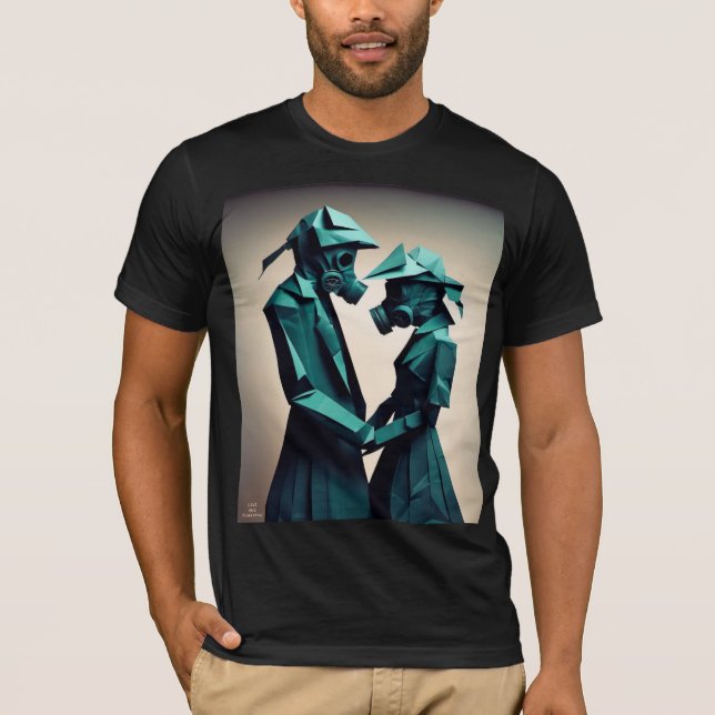 Camiseta Sortimento de amor e resistência Origami 2 (Frente)
