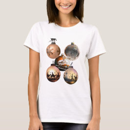 Camiseta Sortimento de Enfeites de Natal Clássicos