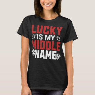 Camiseta Sortuda é o meu nome do meio