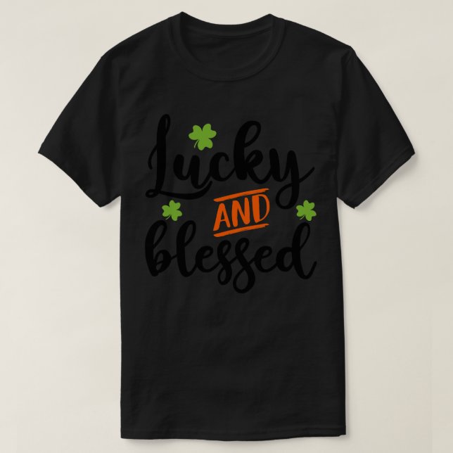 Camiseta Sortudo E Abençoado 1 (Frente do Design)