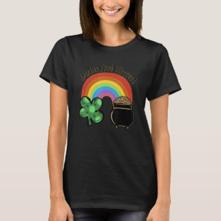 Camiseta Sortudo e abençoado Rainbow Saint Patrick's Day Sh