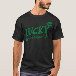 Camiseta Sortudo E Bendito Hol De Dia de São Patrício Engra