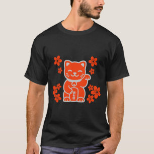 Camiseta Sortudo japonês Maneki-neko