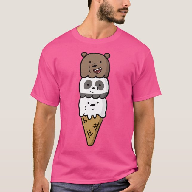 Camiseta Sorvete Bare Bears (Frente)