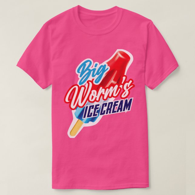 Camiseta Sorvete Big Worms (Frente do Design)