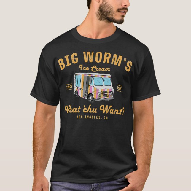 Camiseta Sorvete Big Worms O Que Chu Quer Premium (Frente)