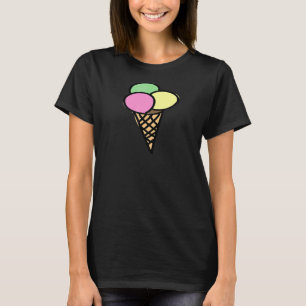 Camiseta Sorvete Bom Humor Para Homens Juventude 22
