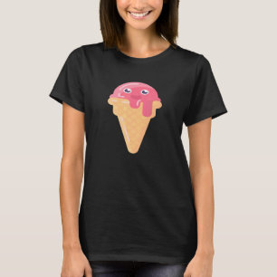 Camiseta Sorvete Bom Humor Para Homens Mulheres Juventude