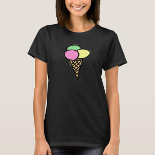 Camiseta Sorvete Bom Humor Para Homens Mulheres Juventude 1
