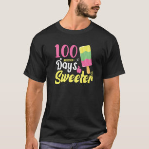 Camiseta Sorvete bonito 100 dias de Menina Professora