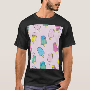 Camiseta Sorvete bonito: padrão de fruta.