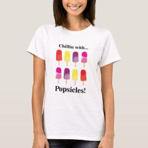 Camiseta Sorvete Colorido de Picsicle Verão
