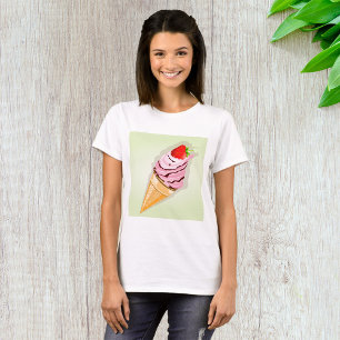 Camiseta Sorvete Com Morango