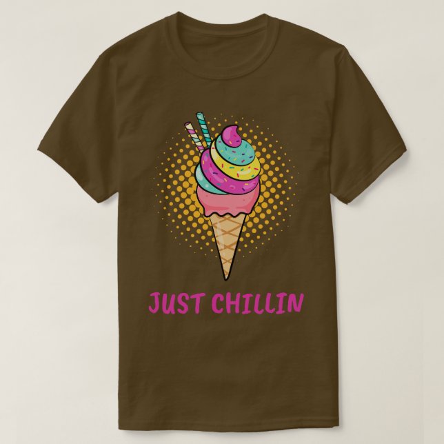 Camiseta Sorvete Cone Apenas (Frente do Design)
