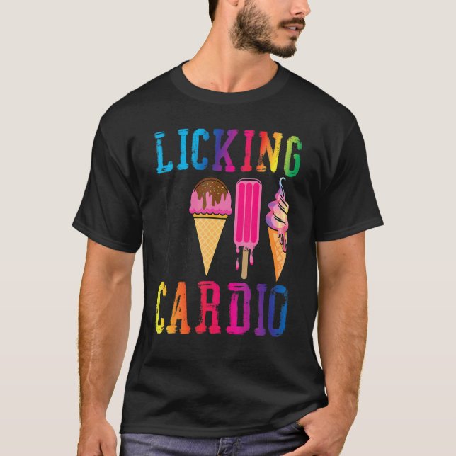 Camiseta Sorvete Cone Licenciamento É Meu Cardio (Frente)