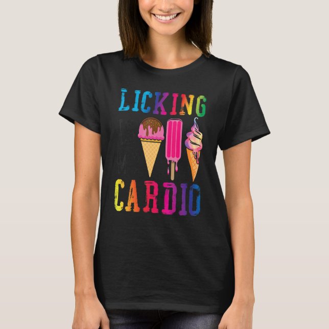Camiseta Sorvete Cone Licenciamento É Meu Cardio (Frente)