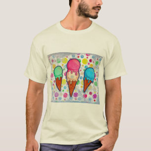 Camiseta sorvete Cones T-Shirt