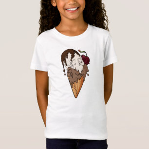 Camiseta Sorvete Crânio Clássico Mortal