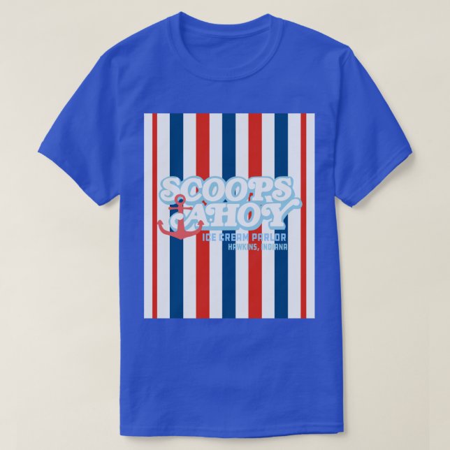 Camiseta Sorvete da Ahoy Scoops (Frente do Design)