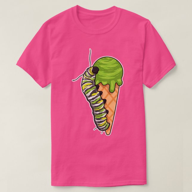 Camiseta Sorvete das lagartas (Frente do Design)