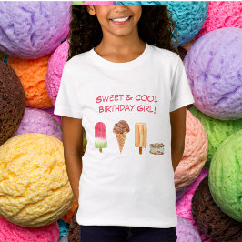 Camiseta Sorvete de Aquarela & Picolés Doce & Legal