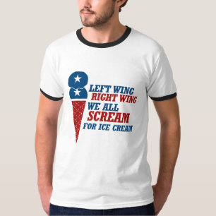 Camiseta Sorvete de Asa Esquerda e Direita - - 